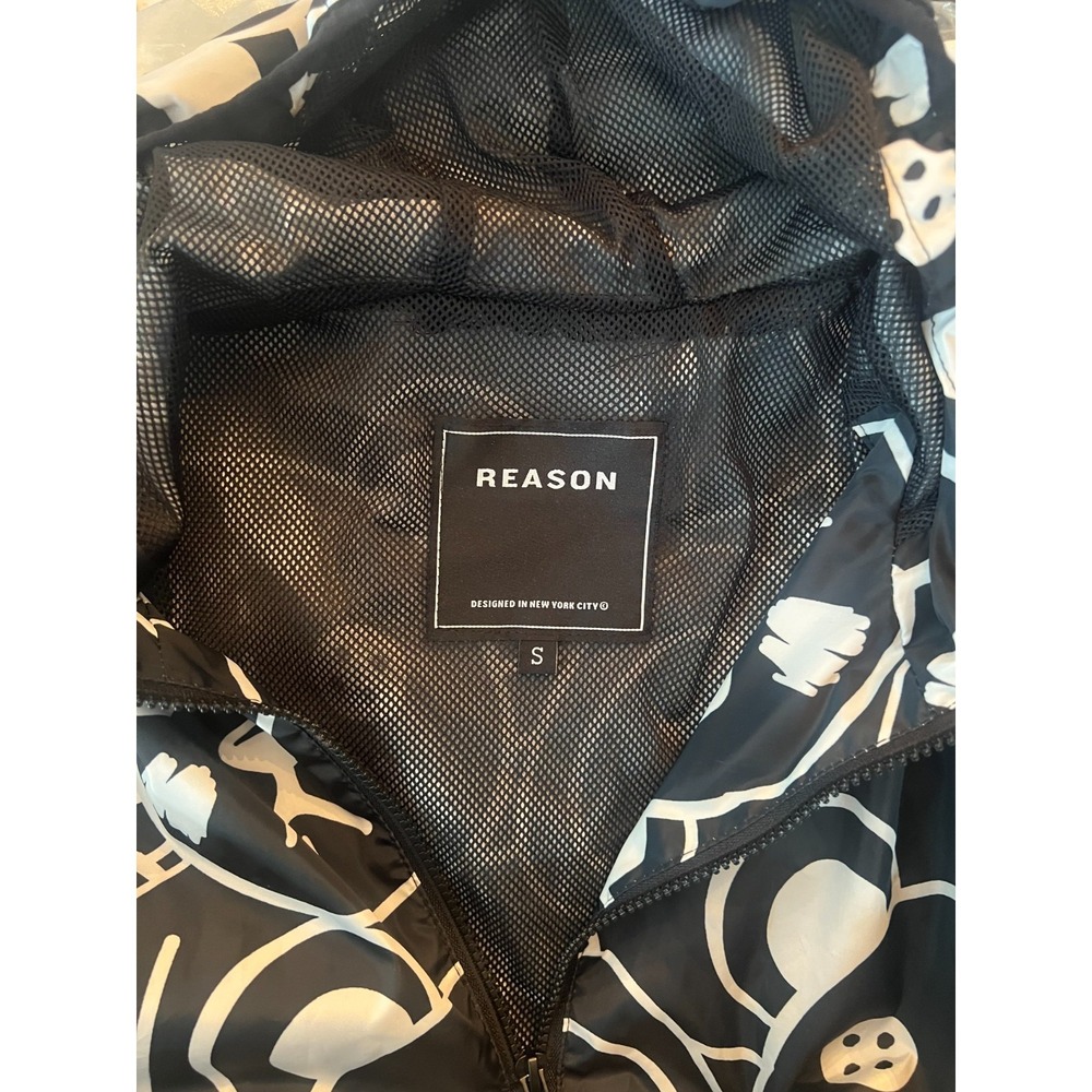 Reason Black/White Pullover Jacket Size S - Picture 4 of 5
